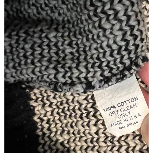 Vintage 90s Sweater Loft Crew Neck Geometric Sweater  Size L  Academic Grandpa - Picture 4 of 4